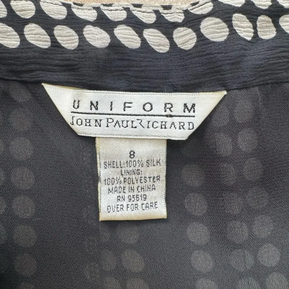 Silk Skirt Polka Dot Women’s Knee Length Coquette Whimsy Goth Fairy Preppy
